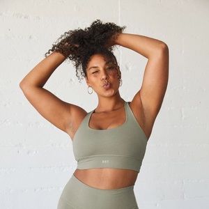 Set Active Olive Luxform Scoop Y Racerback Sports Bra